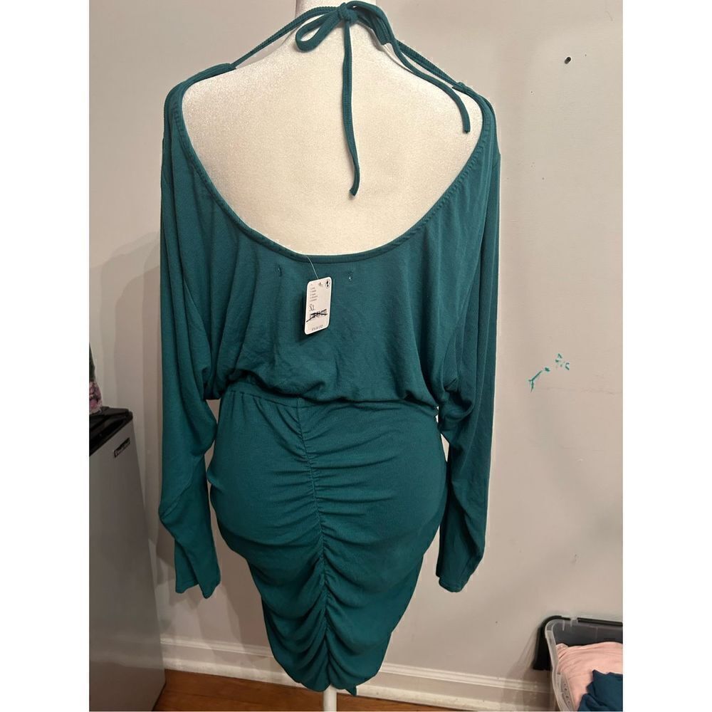 FREE PEOPLE BEACH SIESTA CONVERTIBLE DRESS size XL GReen - Picture 3 of 9